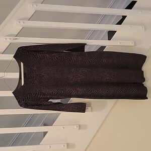 Animal print sweater dress